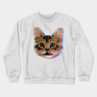 Glitch cat Crewneck Sweatshirt